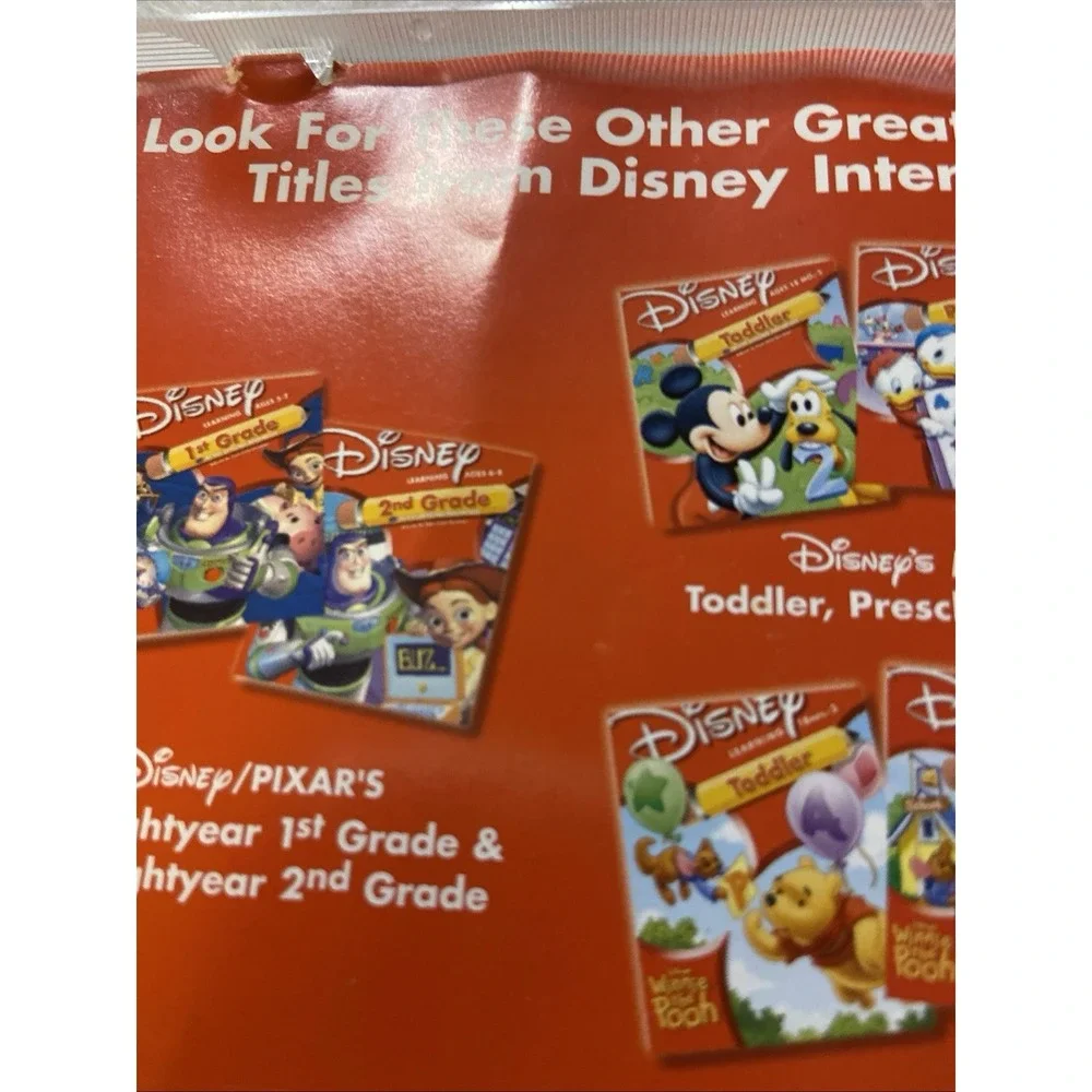 PC CD-ROM Disney Active Play A Bug's Life 1st Grade Program Manual PC CD ROM X2‎